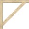 Ekena Millwork Traditional Block Rough Sawn Bracket w/ Offset Brace, Douglas Fir, 6"W x 42"D x 42"H BKT0604X42X42TRA05RDF - alternate 4